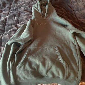 Limited edition teal glossier hoodie